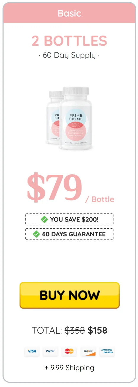 buy PrimeBiome 1 bottle now
