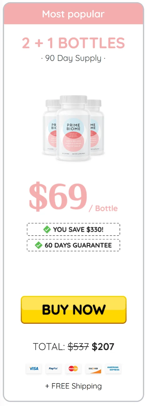 buy PrimeBiome 3 bottle now