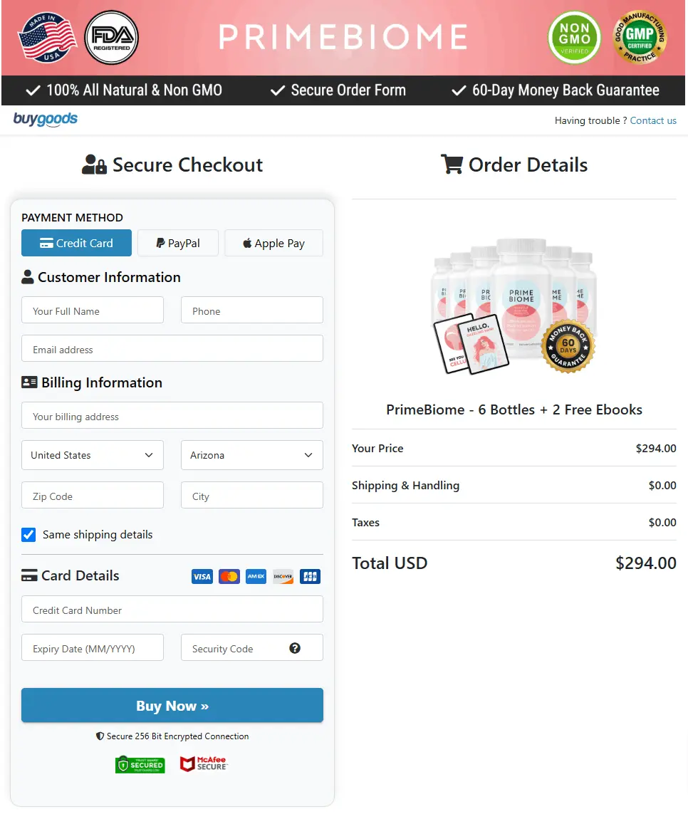 PrimeBiome discount